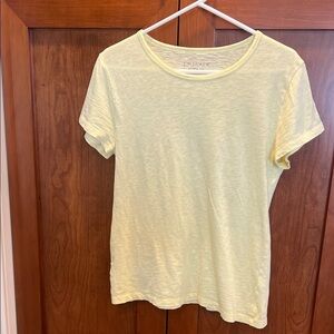 J. Crew Soft Lemon Short Sleeve Tee